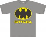 T-Shirt mit Aufdruck "BETTGIRL"