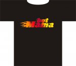 T-Shirt mit Aufdruck "Hot Mama"