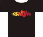 T-Shirt mit Aufdruck "Hot Single"