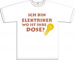 T-Shirt mit Aufdruck "Ich bin Elektriker"