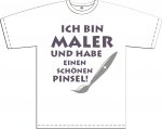 T-Shirt mit Aufdruck "Ich bin Maler"