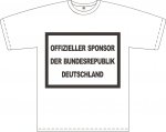 T-Shirt mit Aufdruck "Offizieller Sponsor der BRD"