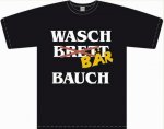 T-Shirt mit Aufdruck "Waschbärbauch"