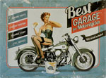Blechschild "Best Garage for Motorcycles"